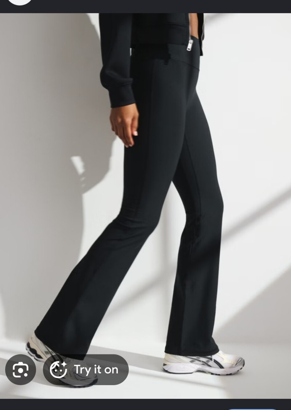 Women's Black Boot-Cut Active Pants